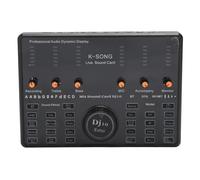 Live Audio Mixer, Sound Board Console with Multi Sound Effects, 48KHZ Mini Sound Mixer Board Intelligent Noise Reduction Audio Sound Mixer for Recording