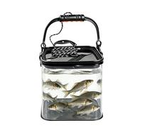 Live Bait Bucket Folding Transparent with Handle