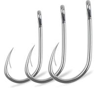 Live Bait Fishing Hooks,40pcs Saltwater Live Bait Fish Hooks Circle Hooks for Catfish Stainless Steel Fishing Hooks Sharp Saltwater Fishing Hooks1/0-10/0 (7/0_40pcs)