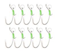 Live Bait Hooks 10 Pieces Glowing Angling Tackle Tool