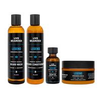Live Bearded Complete Beard Grooming Kit - Wash, Conditioner, Butter, Oil