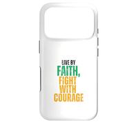 Live by Faith, Fight with Courage Case for iPhone 17 Pro