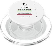 Live By Faith Not By Sight Bible Verse Christian Optometric PopSockets PopGrip for MagSafe