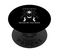 Live By The Sun Dream By The Moon Gothic Witch Emo Tarot PopSockets Swappable PopGrip