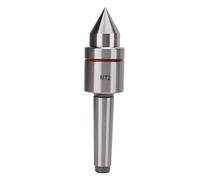 Live Center High Carbon Steel MT2 Taper 60° Precision Lathe Tool Deep Grooved Ball Bearing Tailstock Center for CNC Lathe High Speed Accuracy Machining