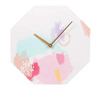 Live Colourfully Octagon Shaped Wall Clock