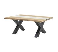 Live Edge Collection Light Acacia River Coffee Table