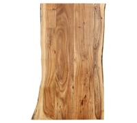 Live Edge Tabletop Solid Acacia Wood Natural 100x60x2.5cm Polished Lacquered Top