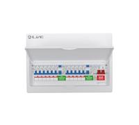 Live Electrical 18 Way Metal Clad Split Load Consumer Unit c/w 100A Main Switch / 2 x 80A 30mA RCD + 11 MCBs (4x6A, 2x16A, 4x32A, 1x40A) + 20/40kA DP Surge Protection Device - LSMC1880TR-AS
