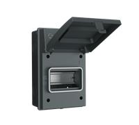 LIVE Electrical AGU0565/G 5 Way IP65 Weatherproof Grey Metal Garage Unit Empty Enclosure