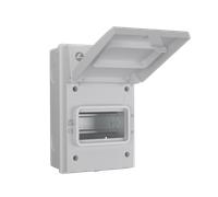 LIVE Electrical AGU0565/W 5 Way IP65 Weatherproof White Metal Garage Unit Empty Enclosure