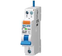 LIVE Electrical AMR106B-030 Single Module 6A B Curve 30mA Type A Bidirectional Mini RCBO