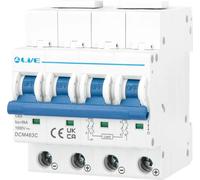 LIVE Electrical DCM420C 4 Pole 20A C Curve 6kA DC MCB