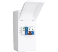 LIVE Electrical EMU4-SP 4 Way IP40 Metal EV Charging Unit with DP 100A Main Switch & 20/40kA 1P+N Surge Protective Device