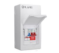 LIVE Electrical LSGUMS32 4 Way IP40 Metal Garage Unit with 100A Main Switch, B32A MCB