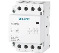 LIVE Electrical MAC4P40 4 Pole 40A Modular AC Contactor