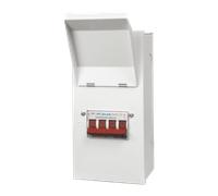 LIVE Electrical MCS100A 4 Way Metal Enclosure c/w 100A Changeover Switch