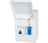 LIVE Electrical MMGU40-SP 4 Way IP40 Metal EV Charging Unit with 40A Type A DP RCBO C Curve & 20/40kA 1P+N Surge Protective Device