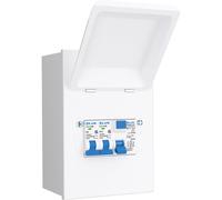 LIVE Electrical MMGU63632 4 Way IP40 Metal Mini Garage Unit with 63A 30mA Type A RCD, B6A/B32A MCB