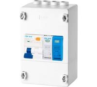 LIVE Electrical PEN4-SNR 4 Way IP20 Plastic EV Charging Unit with 40A Type A DP RCBO C Curve & 20/40kA 1P+N Surge Protective Device