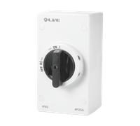 LIVE Electrical RI25DC 4 Pole 25A DC IP65 Rotary Isolator