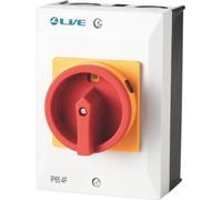 LIVE Electrical RI420-L 4 Pole 20A AC IP65 Weatherproof Rotary lsolator Switch, Big Box