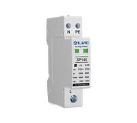 LIVE Electrical SP1401P+N/1 Single Module 20kA/40kA Type 2 Surge Protection Device (SPD) with Neutral & Earth Cables