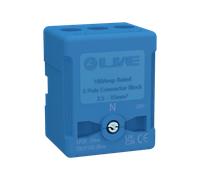 LIVE Electrical TB5P100-BLUE 5 Way 100A Rated Terminal Block Blue, Terminal Capacity up to 35mm2