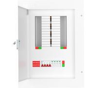 LIVE Electrical TPN08-125S TPN08-125S 8 Way TP&N Distribution Board with 4 Pole 125A Main Switch Incomer & 20/40kA DP SPD