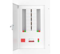 LIVE Electrical TPN10-125 10 Way TP&N Distribution Board with 4 Pole 125A Main Switch Incomer