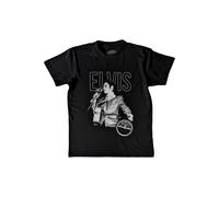 Live Elvis Presley Portrait T-Shirt Sun Records Black S