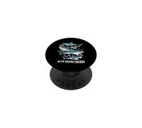 Live Every Day With Shark Energy - Cool Ocean Sharks Graphic PopSockets Adhesive PopGrip