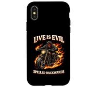 Live Evil Word Game Minimalist Humour Design Case for iPhone X/XS
