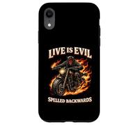 Live Evil Word Game Minimalist Humour Design Case for iPhone XR