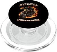 Live Evil Word Game Minimalist Humour Design PopSockets PopGrip for MagSafe