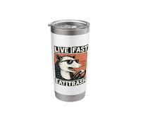 Live Fast Eat Trash Stainless Steel Insulated Tumbler