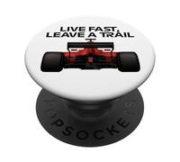 LIVE FAST, LEAVE A TRAIL Race Week Motorsport Racing PopSockets Adhesive PopGrip