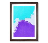 Live for The Lost in Abstract Framed Print | A2 Walnut Framed Wall Art | Ready to Hang | Abstract Fantasy Picture | Living Room Bedroom Lounge Office