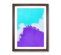 Live For The Lost In Abstract Modern Framed Print | A4 Walnut Framed Wall Art | Ready to Hang | Abstract Fantasy Picture | Living Room Bedroom Lounge Office
