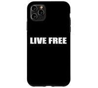 Live Free Faith Christian Conservative Black and White Quote Case for iPhone 11 Pro Max