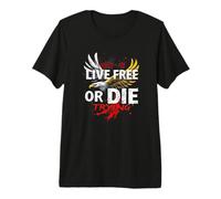 Live Free or Die Trying Eagle Shirt - Freedom & Strength Premium T-Shirt