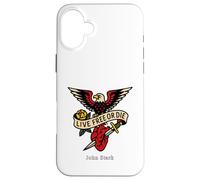 Live Free Or Die Vintage Inked Graphic John Stark Revolution Case for iPhone 16 Plus
