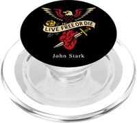 Live Free Or Die Vintage Inked Graphic John Stark Revolution PopSockets PopGrip for MagSafe