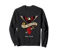 Live Free Or Die Vintage Inked Graphic John Stark Revolution Sweatshirt