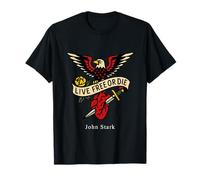 Live Free Or Die Vintage Inked Graphic John Stark Revolution T-Shirt
