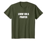 Live from a Prayer T-Shirt, Youth, Olive Green, Small
