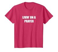 Live from a Prayer T-Shirt, Youth, Red Heather, X-Small