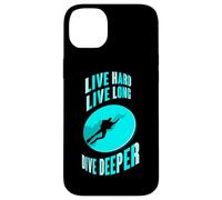 Live Hard Love Long Dive Deeper - Scuba Dive - Scuba Diver Case for iPhone 14 Plus