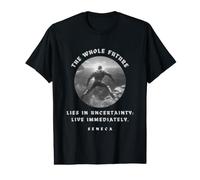 Live Immediately Seneca Motivational Stoic Stoicism Value Graphic T-Shirt
