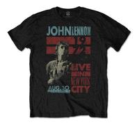 Live In NYC T-Shirt John Lennon Black XL